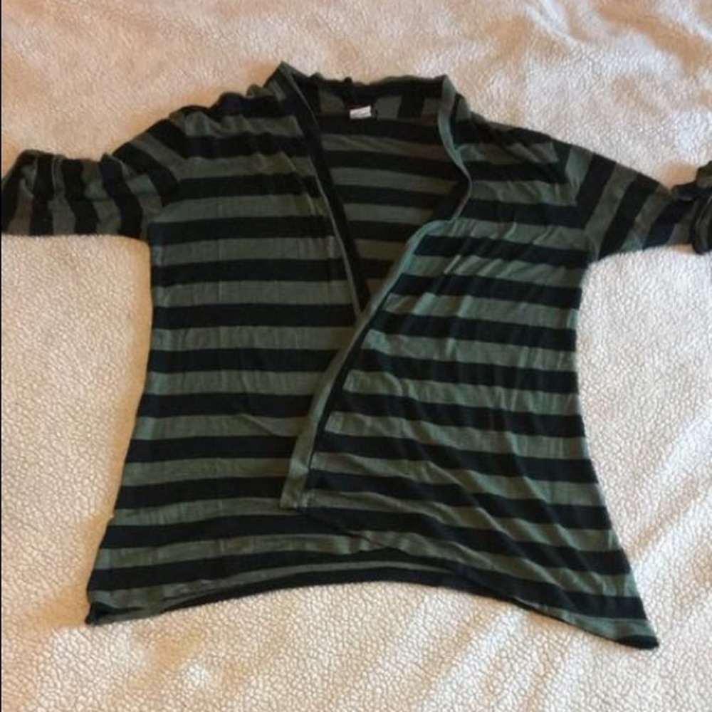 Green and black sweater